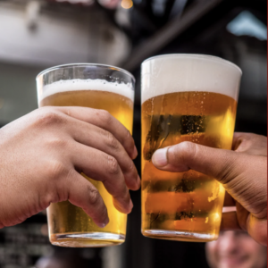 Verre de bière blanche des neiges 3€
